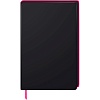 Блокнот Brunnen Premium Neon, точка, 90 гр/м2, 12.5 x 19.5 см, 96 листов, розовая окантовка, черный Черный-1